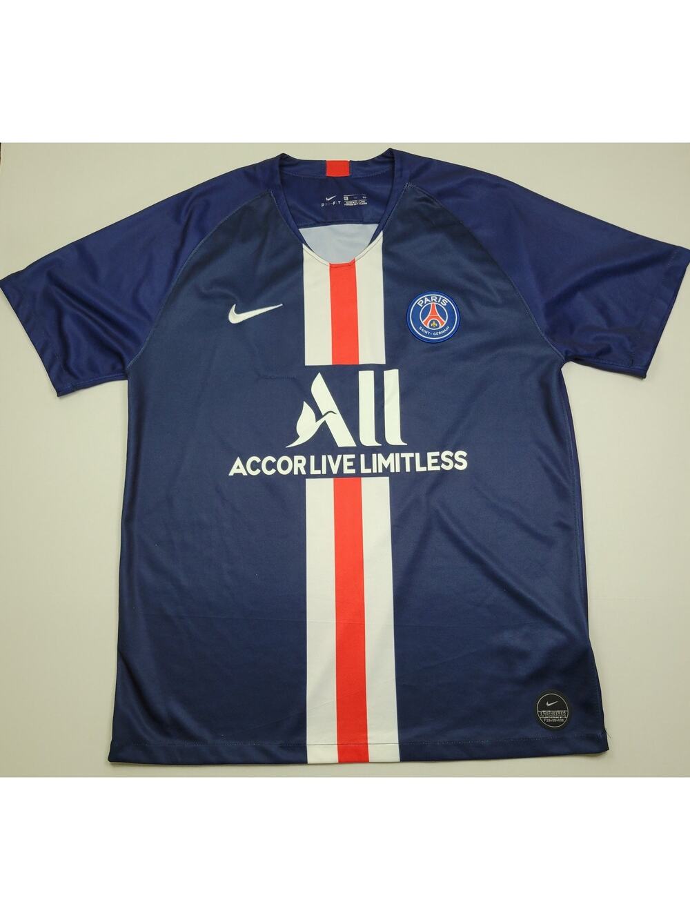 Nike Paris Saint-Germain PSG 2019/20 Home Soccer Jersey Men’s Size XL tiny flaw